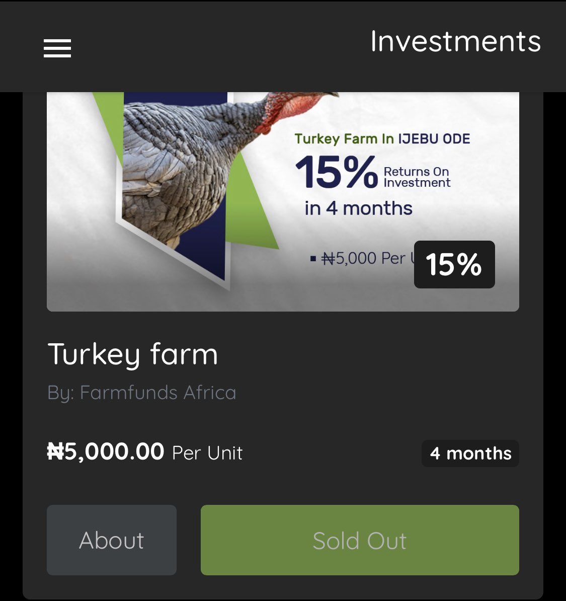 assumptions based on past data. I’d be using the 4-month investments in the screenshots below for this part.In total:If you did option 1, you would have N10,365,753.42 to investIf you did option 2, you would have N10,369,137.14 to investI have the numbers for option 1 but