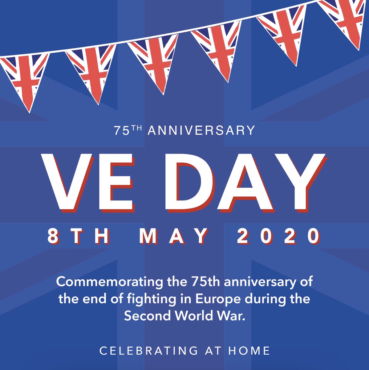 VirtuallAgency's tweet photo. Why do we celebrate VE Day? 
_______
VE Day is celebrated annually on May 8 as the day World War II came to an end of the war in Europe. On May 8, 1945, it was announced by Winston Churchill, Britain’s Prime Minister at the time. https://t.co/fy9AgQwWVR