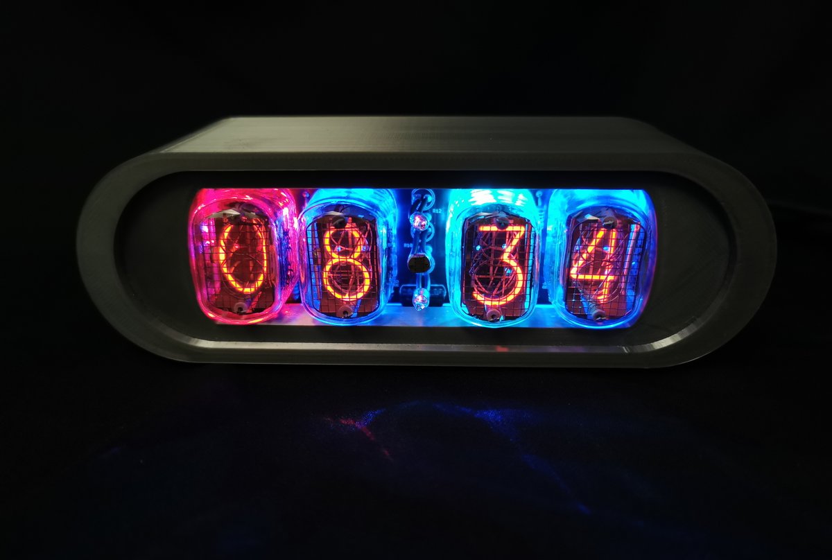 #FreebieFriday. a Nixie Clock in a prototype. 