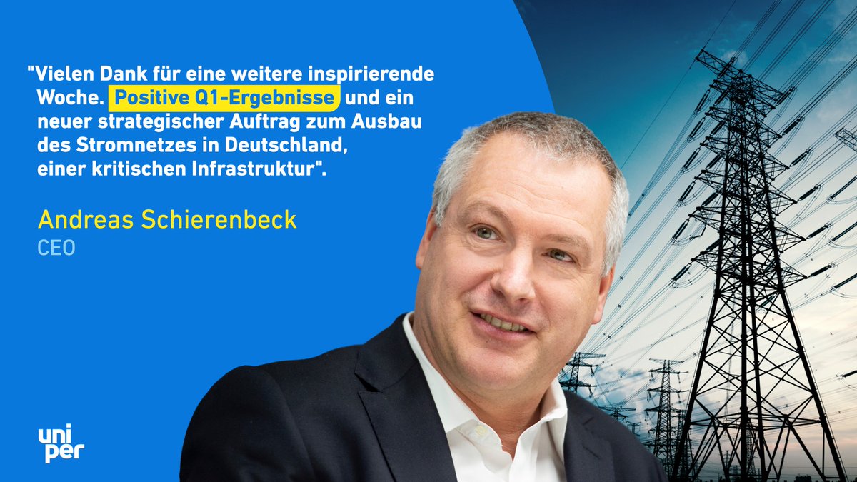 Zum Ende einer für uns äußerst erfolgreichen Woche würdigt unser #CEO A. Schierenbeck den erbrachten Aufwand aller #Uniper Mitarbeiter in diesen herausfordernden Zeiten. Bleiben Sie gesund!
uniper.energy/news/uniper-be…