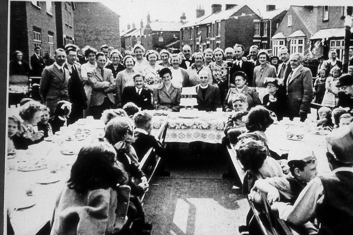 yourcolchester's tweet photo. Hi, Megan here checking CBC social media on #VEDay75! 

Local historian and author, Andrew Philips has supplied us with some photos of celebrations from back in 1945. Is your street here?

Photos of Irvine Road, Causton Road, Wickham Road, and Forsight/Speedwell Roads https://t.co/P8VOEDD8M4