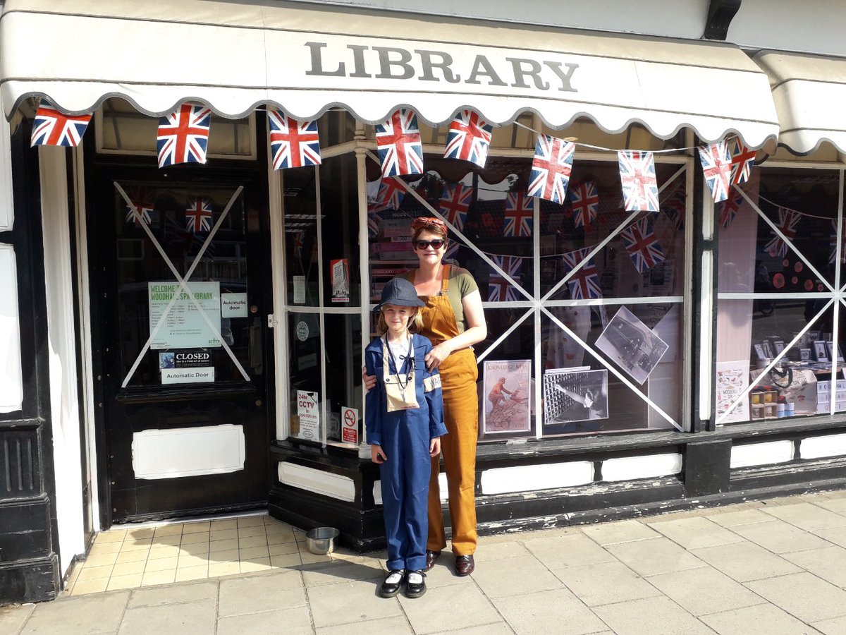 lincslibraries's tweet photo. Most of our posts today are brought to you by our WWII experts, our fabulous team at #WoodhallSpaLibrary! We're flashing back to years past where the team have spent time celebrating all things 40's at @Woodhall40sFest #FlashbackFriday #VEDayAtHome #MLLVEParty https://t.co/eb7NgigSKi