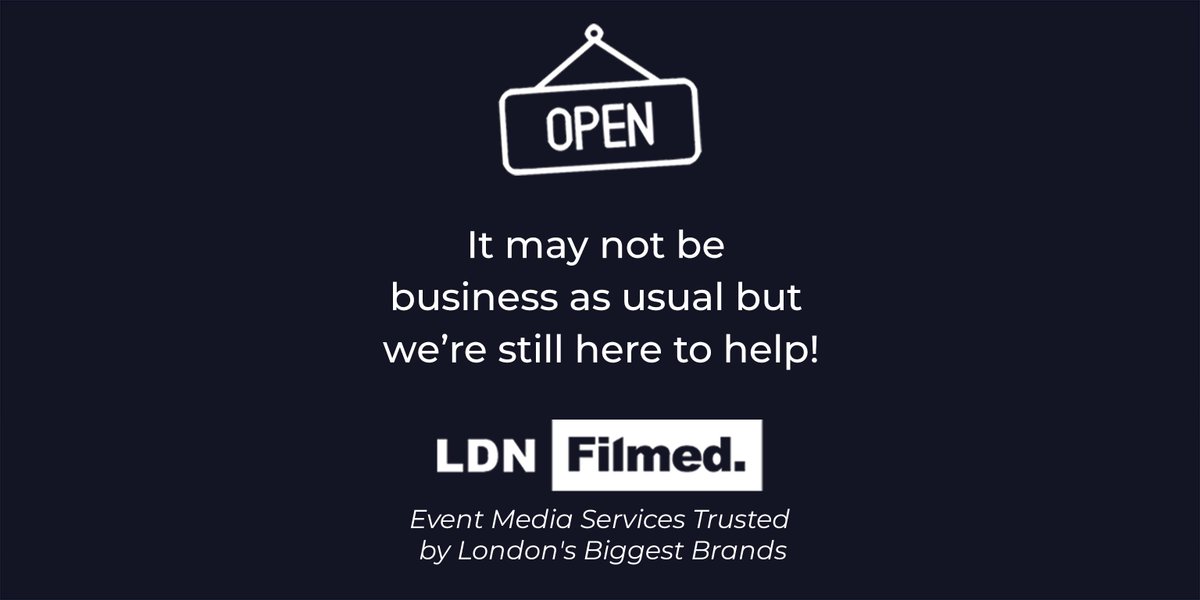 London_Filmed's tweet photo. It’s taken us some time to adjust. While we won’t be covering any physical events until things change there are a number of areas we can help with.

Find out more about how we can help: https://t.co/yO7bJHa00Q https://t.co/iXawpOP85i