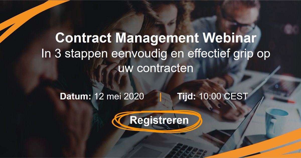 ProactisBenelux's tweet photo. In 3 stappen eenvoudig en effectief grip op uw contracten? Dat kan! Als u meer wilt weten over:

▫️ Nut en nootzaak van inzicht in contractdata
▫️ CM als "quick win"
▫️ De 3 stappen naar volledig inzicht

Meld u aan voor de Contract Management Webinar!

https://t.co/piLte28Spn https://t.co/oTvI5JAxJo