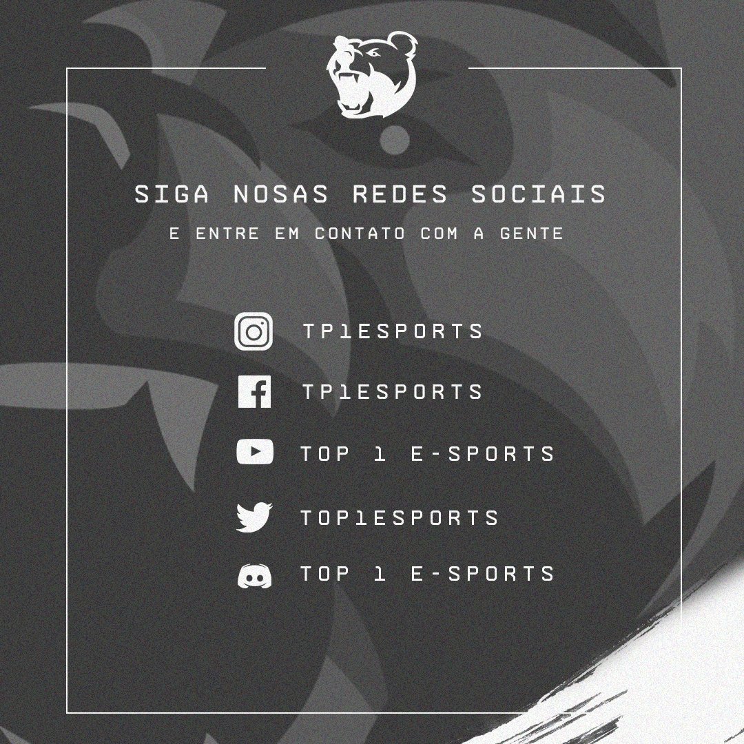 Top1eSports's tweet photo. Siga nossas mídias sociais!📢🔥🔥 https://t.co/V43HHPhMo7