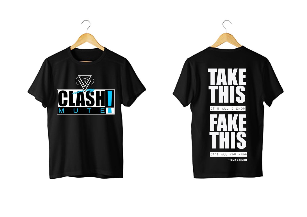 We've been blown away by the number of pre-orders we've received for our new shirt! 

We will be ordering these shortly so if you want one, order one now to make sure you get one in your size

clashmute.bigcartel.com/product/taketh…