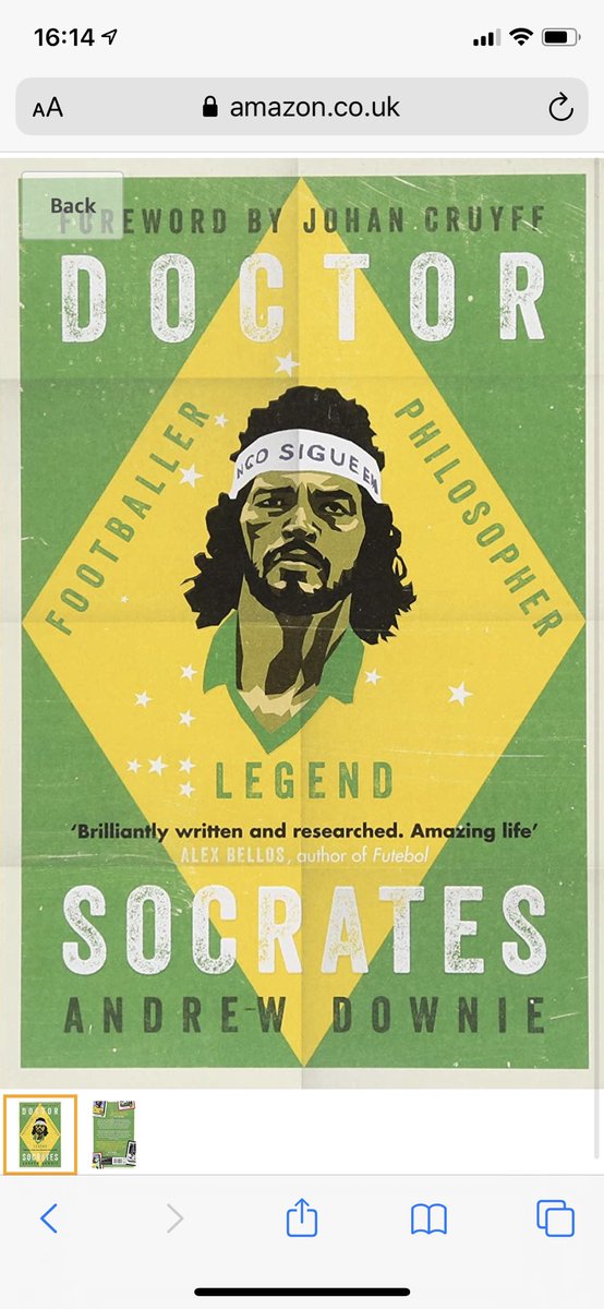 This is a fantastic read. Especially enjoyed the description of ‘82 and 86 world cups, and ‘Corinthians Democracy’ ...as an avid Football Weekly listener, sure you gentlemen would enjoy if not already read it @bglendenning <a href="/maxrushden/">Max Rushden 💛🖤</a> amazon.co.uk/Doctor-Socrate…