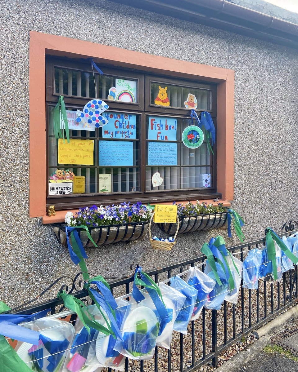 Miss_Mcginley1's tweet photo. Every few days a gorgeous family in my village make up activity packs for any child who passes by to collect and take home. Instructions, materials, glue sticks, you name it. How amazing is this morning’s display? There really are some wonderful people in the world 🌻❤️ https://t.co/GFZAlhz2vk