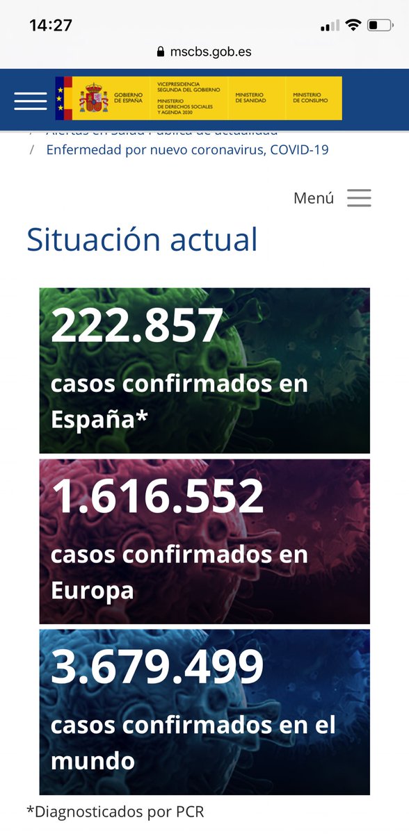 . <a href="/WorldOMeter/">Worldometer (Official)</a> Why the Spanish #coronavirus #COVID19 data in your website differ so much from the Spanish Gov official numbers? <a href="/sanidadgob/">Ministerio de Sanidad</a> Pics from today ⬇️