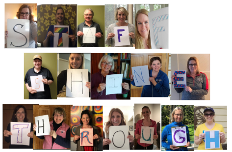 OrchardLaneSDNB's tweet photo. Together OL staff shine through anything! #OLstrong  #OLstars @SDNBSchools https://t.co/lAfEYvyM0R