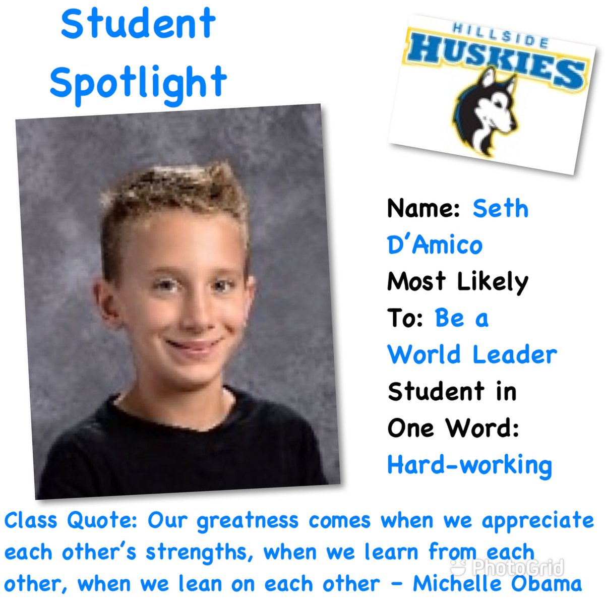 pta_hillside's tweet photo. Ms. Martin’s class is up for day 3 of spotlighting our 5th graders! @HillsideES @HESmath3_5 @kellygmoynihan @VonLWoods @HardrayDumas https://t.co/yZGGrxoqZA