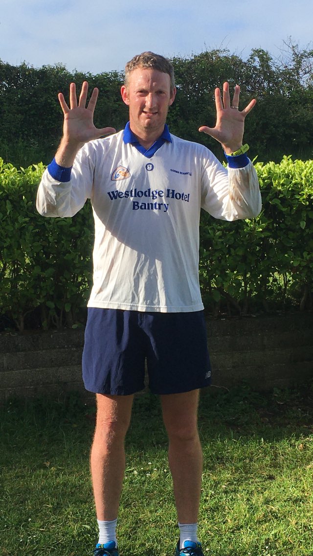 desmcauley's tweet photo. Hi Everyone 

Please support this great cause . This jersey has never seen so much sweat!

#Run4Pieta and #Blues4pieta 

https://t.co/F7xkBlFf59 https://t.co/2JRv7YdZw7