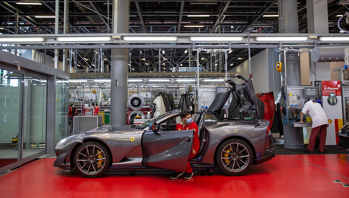 This week witnessed the gradual manufacturing restart at #Ferrari's ...