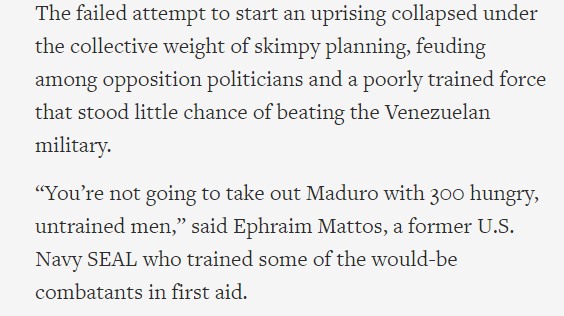 No, you're not going to oust him, but you can kill him. Which is exactly the point of the $15 million bounty. Because, let's remember, that a US-organized coup couldn't oust the government either.