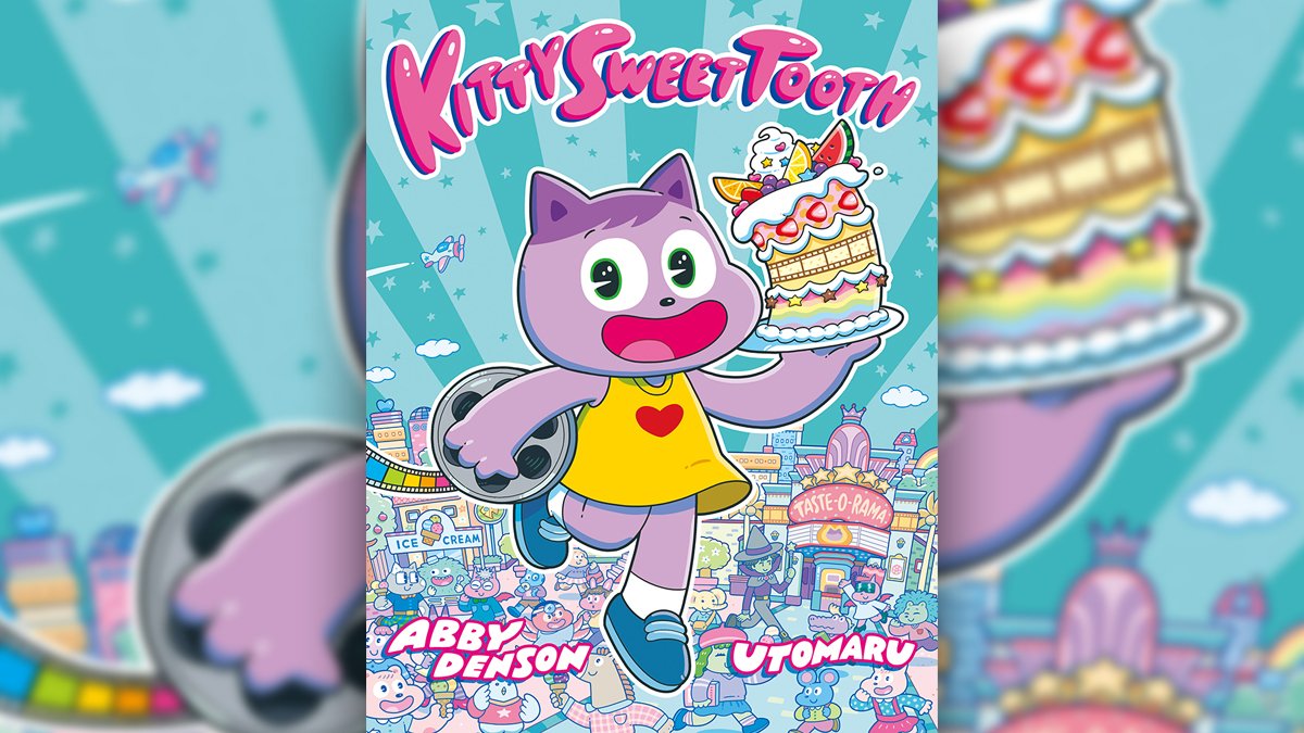 01FirstSecond's tweet photo. More covers! #KittySweetTooth's theater has fallen on hard times—she'll have to sweeten things up by serving desserts! But things turn sour when her new venture gets flooded with magic jelly on opening night—what will Kitty do!? @AbbyDenson @utomaru #FirstSecondHasYouCovered 😻🍰 https://t.co/mE2BcSSosd