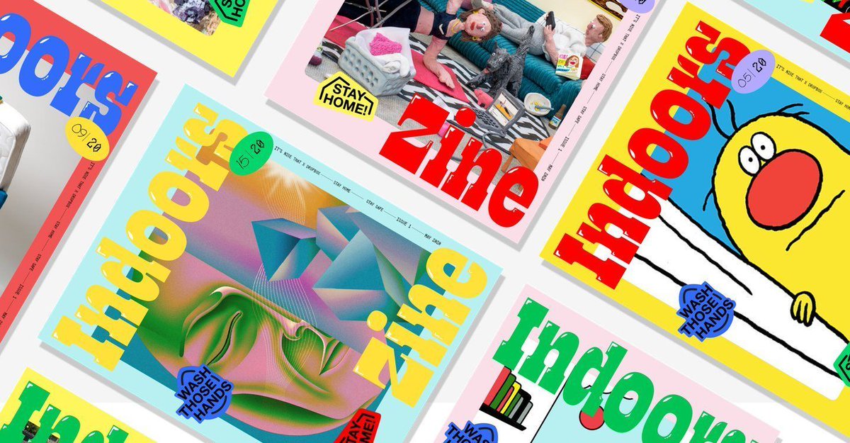itsnicethat's tweet photo. Creatives from around the world come together using @Dropbox Paper to make Indoors Zine - a homage to the great indoors > https://t.co/3bmVq6WUiM https://t.co/AuZrYzygVm