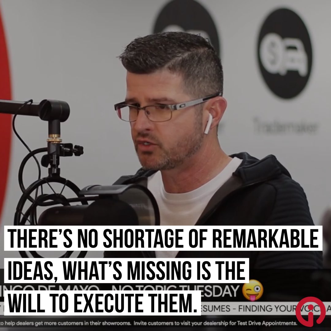 inticeceo's tweet photo. “There’s no shortage of remarkable ideas, what’s missing is the will to execute them.” – Seth Godin . 
.
.
.
#success #entrepreneur #earlnightingale #OldSchool #GaryVee #GrantCardone #10X #teawithgaryvee #quotes #motivation #motivationalquotes #grind #hustle #SellingCars #intice https://t.co/QCSNXAmpT0