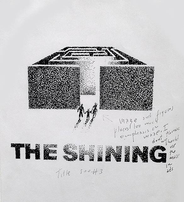 sjmay92's tweet photo. Saul Bass's rejected posters for The Shining (1980) with Stanley Kubrick's annotated feedback https://t.co/LkIwfQffeQ