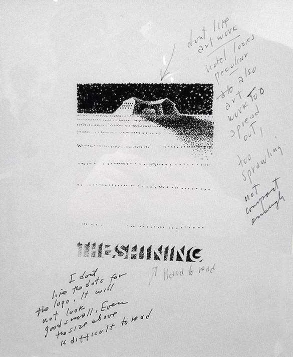 sjmay92's tweet photo. Saul Bass's rejected posters for The Shining (1980) with Stanley Kubrick's annotated feedback https://t.co/LkIwfQffeQ