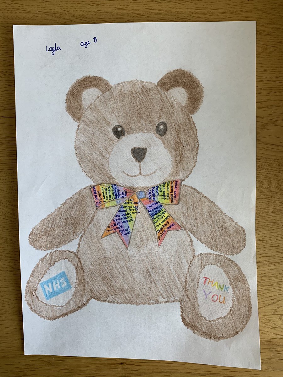 kate_murphy88's tweet photo. My daughter’s bear 🐻🌈#DesignYourSuperBear @jlandpartners #thankyoukeyworkers #nhsworkers https://t.co/2zhnvXzQvr