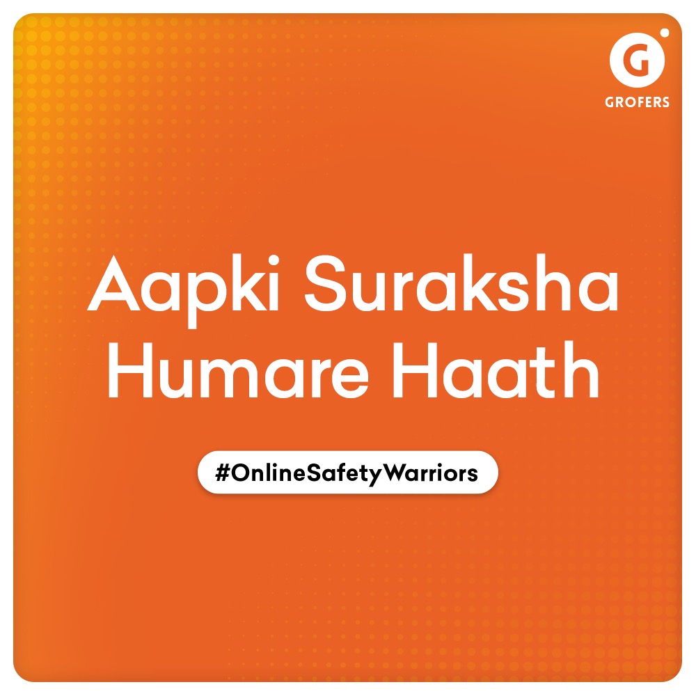 letsblinkit's tweet photo. Our #OnlineSafetyWarriors are here for you to safely deliver your groceries and household essentials. So stay home, stay safe &amp; be assured that your groceries are always hygienically packed &amp; safely delivered.
#OnlineSafetyWarriors #GrofersDeliveringSafely #GroceryDeliveredSafely https://t.co/AAgVT5SMy6