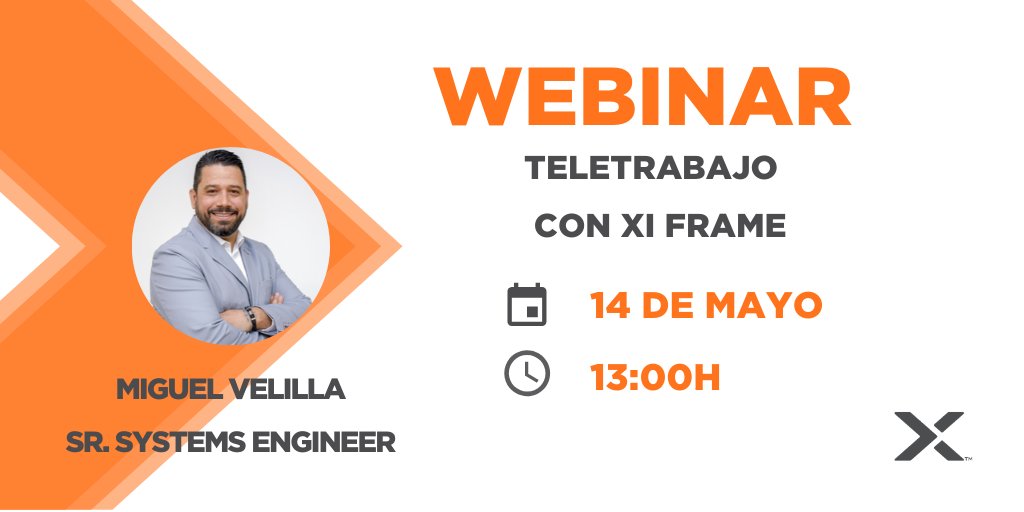 NutanixSpain's tweet photo. El próximo jueves 14 de mayo, a las 13:00h, Miguel Velilla, Senior Systems Engineer de #Nutanix, analizará en un webinar cómo proporcionar acceso seguro a las apps y escritorios desde cualquier lugar y dispositivo gracias a #XiFrame. ¡Regístrate: https://t.co/TDzNPBfVTA! https://t.co/15fYnCIR0L