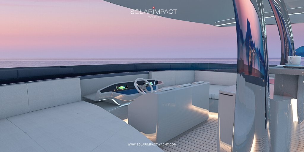 DESIGNED FOR LONG STAYS ON BOARD

#Solarimpactyacht #emobility #yacht #boats #solar #elegance #solaryacht #yachtworld #yachting #solarpower #sunpower #greenenergy
Design by Roland Friedberger