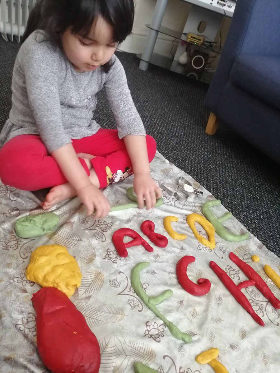dima_kheder's tweet photo. Ema played with play-doh and created the alphabet https://t.co/sWpLIQQprm