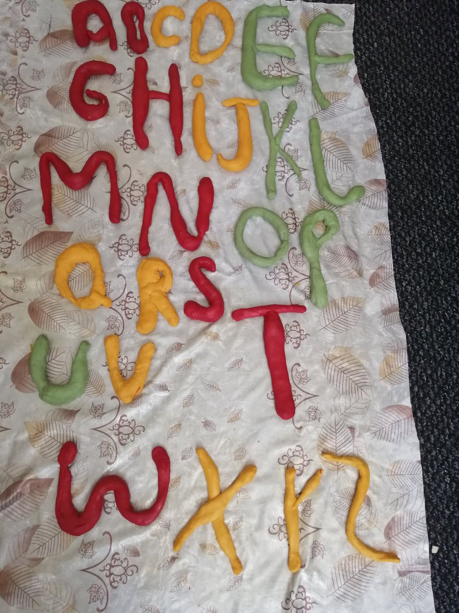 dima_kheder's tweet photo. Ema played with play-doh and created the alphabet https://t.co/sWpLIQQprm