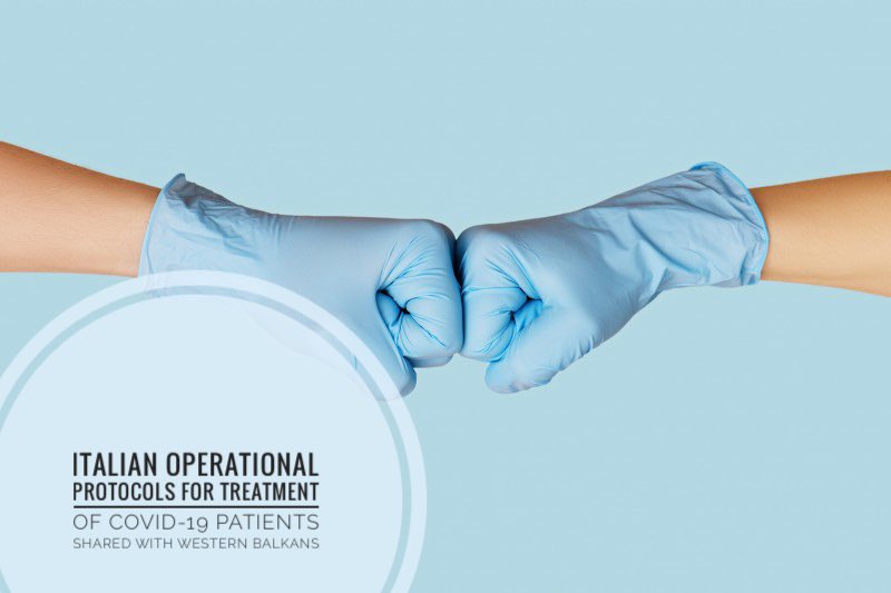 rccint's tweet photo. Teniamoci stretti che ce vento forte➡️Thank you #Italy for generously sharing treatment protocols for #COVID19 patients! RCC happy to have helped w/ translation & distribution to #WesternBalkans - RCCSG @MajlindaBregu
#Solidarity @italyinbih
#europeweek
👉https://t.co/GBHGzqyPOi https://t.co/wEDggXndmb