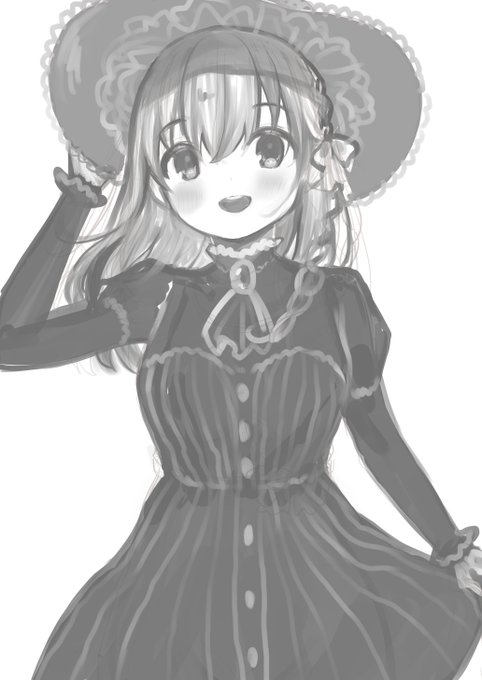 ラフの時にらくがきしたゴスロリ(?)ばーじょん 