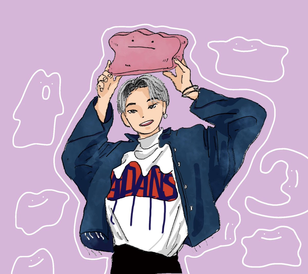 Jo1fanart 川尻蓮 ポケんちでメタモン大事にしてた蓮くんが 大変可 Mr Fish のイラスト