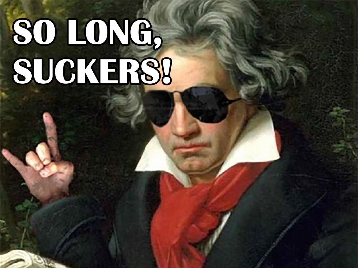 33/ Beethoven channels all his musical character into the grand, climactic coda (11:00). The first symphony was a genteel farewell to the music of Haydn and Mozart. The second's forcefulness, energy and dynamism often leaves their world trailing in its rear-view mirror.