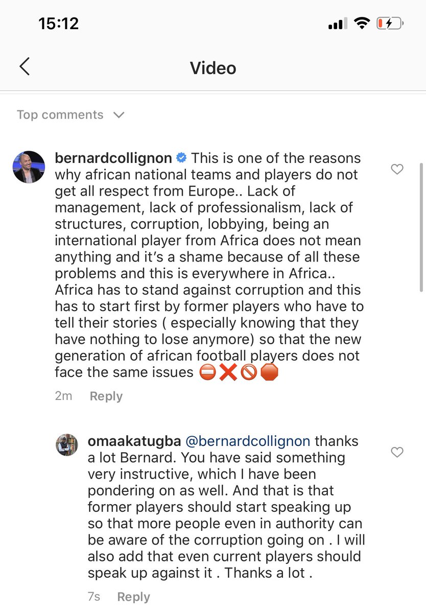 My friend Bernard Collignon (agent) added his voice to the discuss. He knows African football well and he says it the way it is.