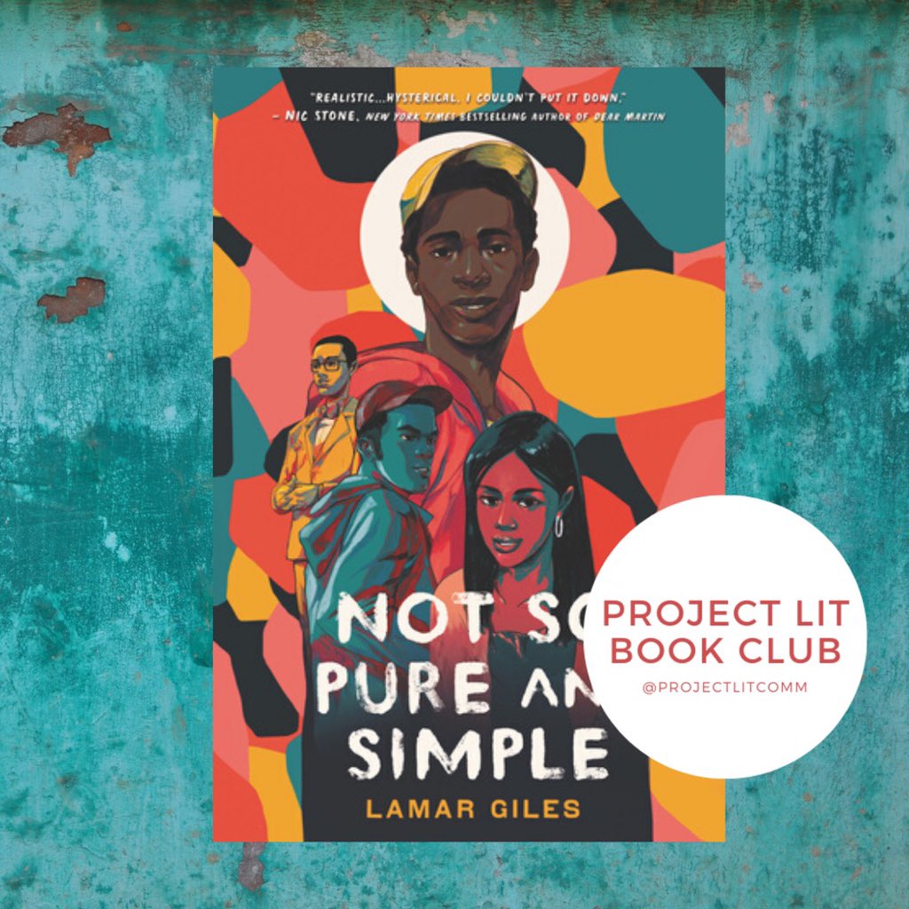 ProjectLITComm's tweet image. We’re thrilled to announce that NOT SO PURE AND SIMPLE by @LRGiles is a 2020-21 #ProjectLITBookClub selection!