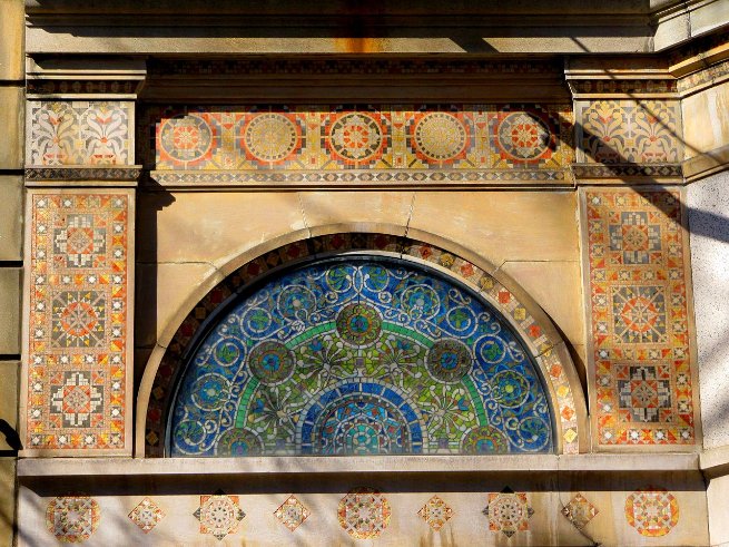 the ultimate private home here is the Frederick Ayer mansion of 1900, filled with Tiffany glass detailing: