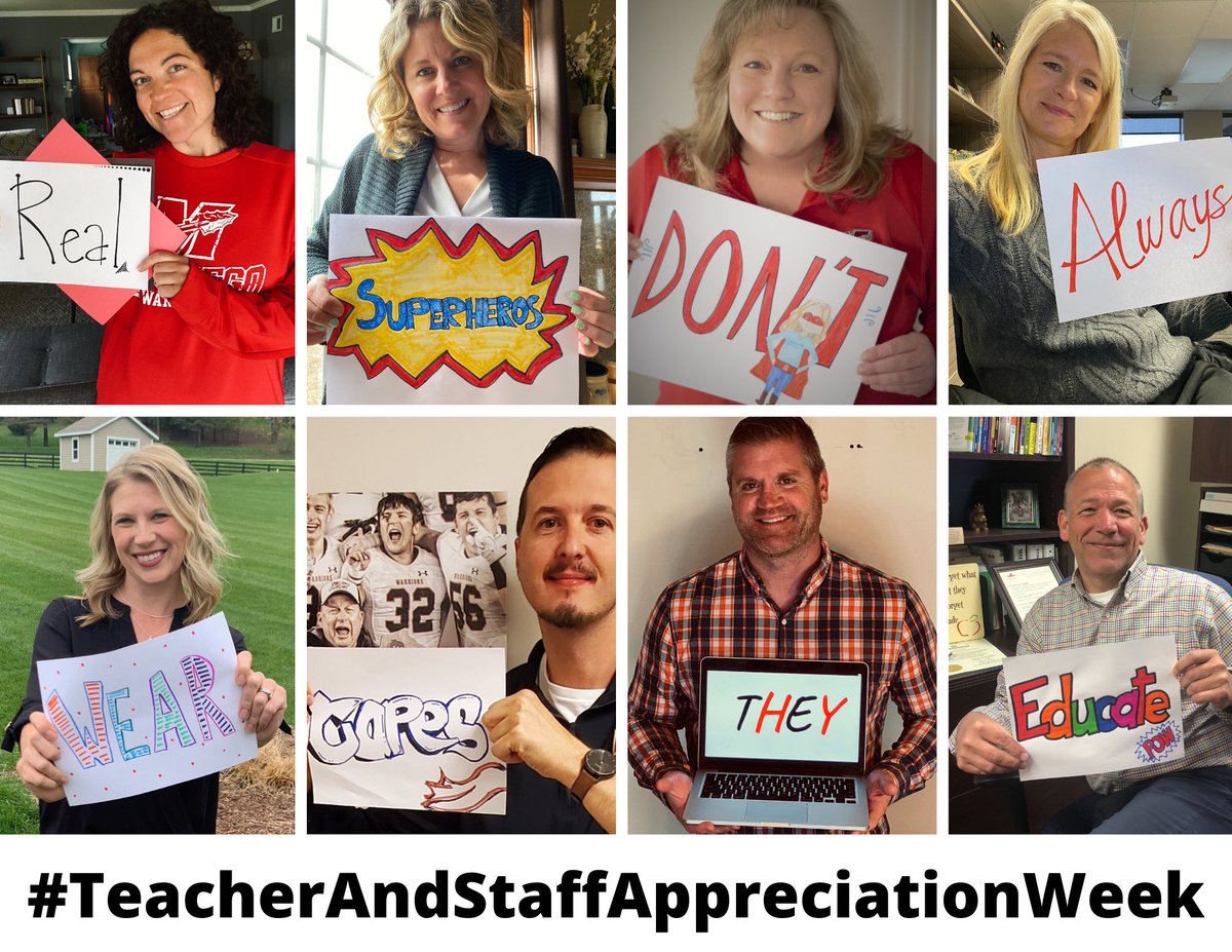 It's difficult to even put our gratitude into words because there is so much we could say. To all our staff, thank you for everything you do. There's a reason Muskego-Norway is a top school district and it starts with each of you! #WarriorNation