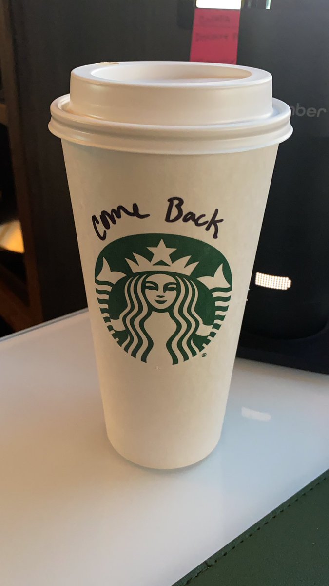 I mean I’m sure they’re writing this on everybody’s cups. But coming back has never been a problem. I come back too much.