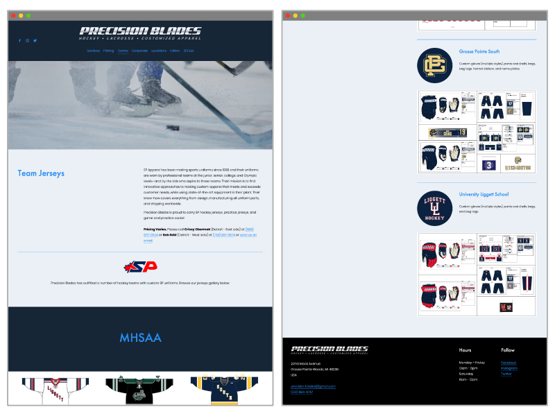PrecisionBlades's tweet photo. Redesigned website with more resources for hockey teams, businesses https://t.co/SHp4CDstlT https://t.co/yixntbU1ny