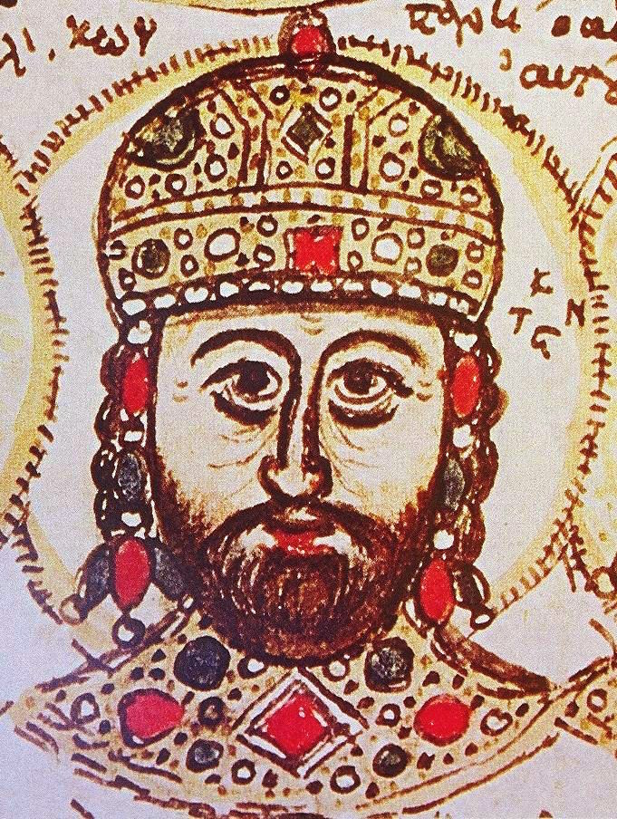 Constantine XI, last of the Byzantine emperors, was crowned in the provincial city of Mystras, which had a single Imperial Porphyry tile set into the floor. The Emperor is said to have stood on the tile to be sworn in in 1449, both continuing and ending a 1400 year old tradition.