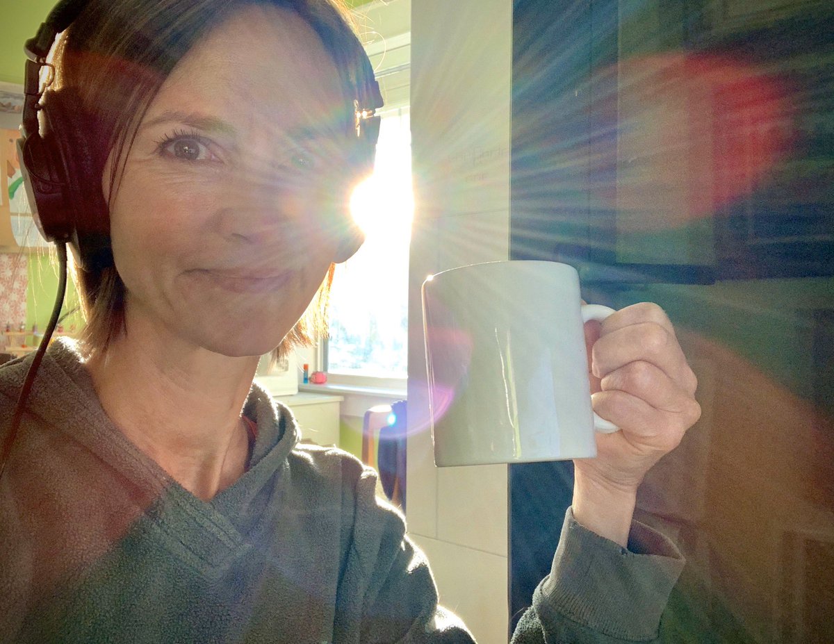 VOShelley's tweet image. Sun is just coming up outside my home studio. An early start for world’s first international virtual #voiceover conference #OVC2020. #missinglondon