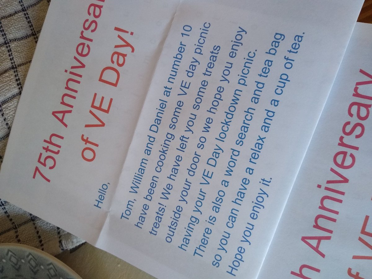 Sarahofbirds's tweet photo. @LittletownAcad Operation VE Day Tea! 2/2 https://t.co/Qntk0V07Ov