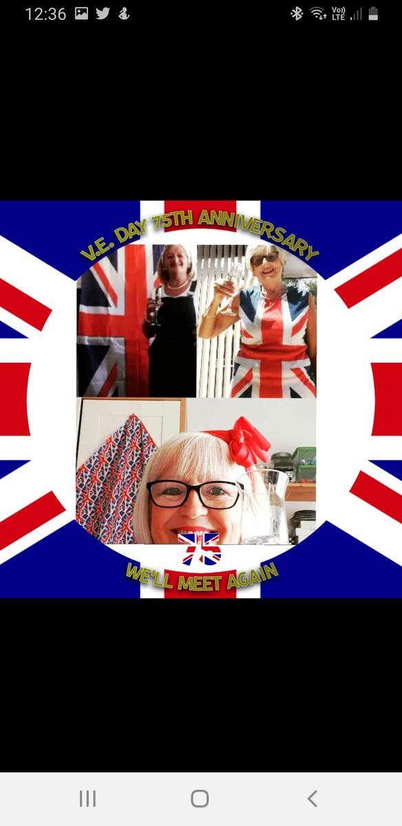 SallyBux's tweet photo. When you WhatsApp your mates #VEDay75 https://t.co/LBEYIq2mwf