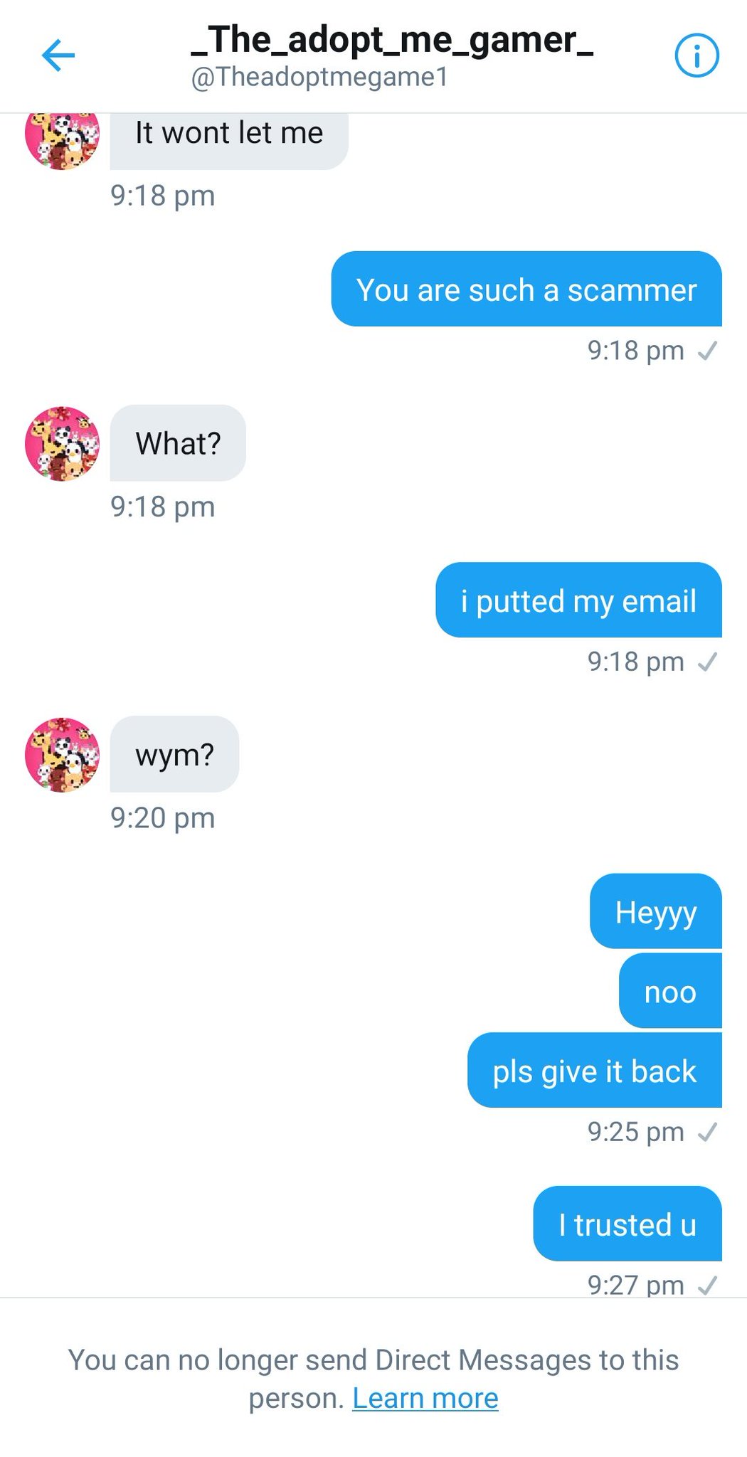 Moonlight Zone On Twitter Pls Help Me Evryone My Roblox Account Got Hacked I Promise Look And He She Blocked Me Pls Help Im Crying Right Now Leahashe Keisyooo Iamsannay Meganplays Pls Help - leah ashe roblox password 2020