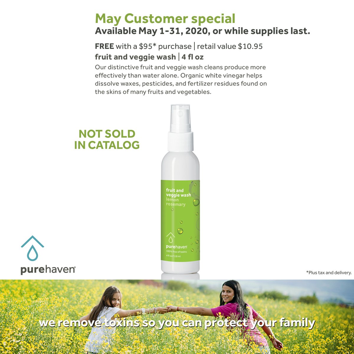 MKilburg's tweet photo. PureHaven Veggie Wash is the May 2020 Customer Special! #purehaven #livenontoxic #glutenfree #crueltyfree #certifiedorganicfacility #MadeInUSA https://t.co/fFCFiI7BOh