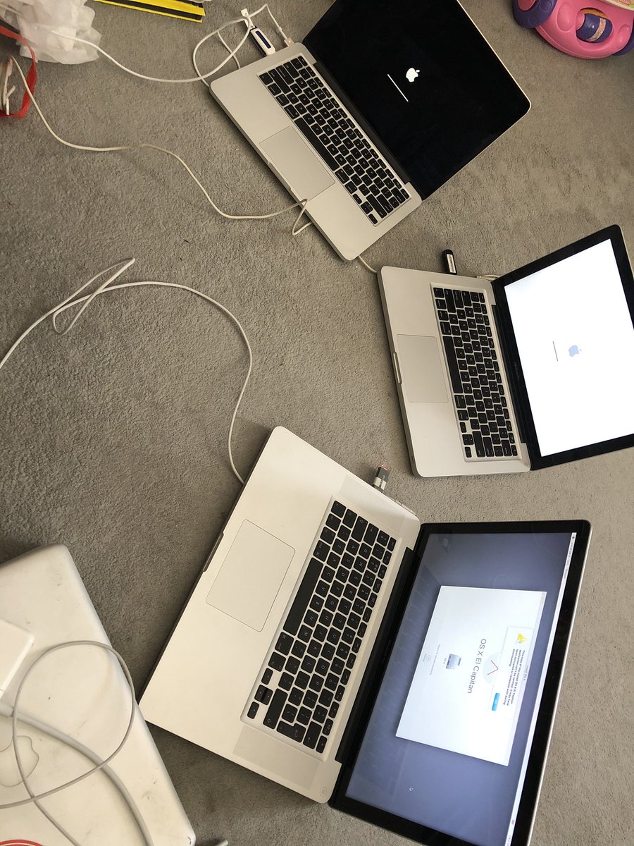 #Macbook factory up and running at home!