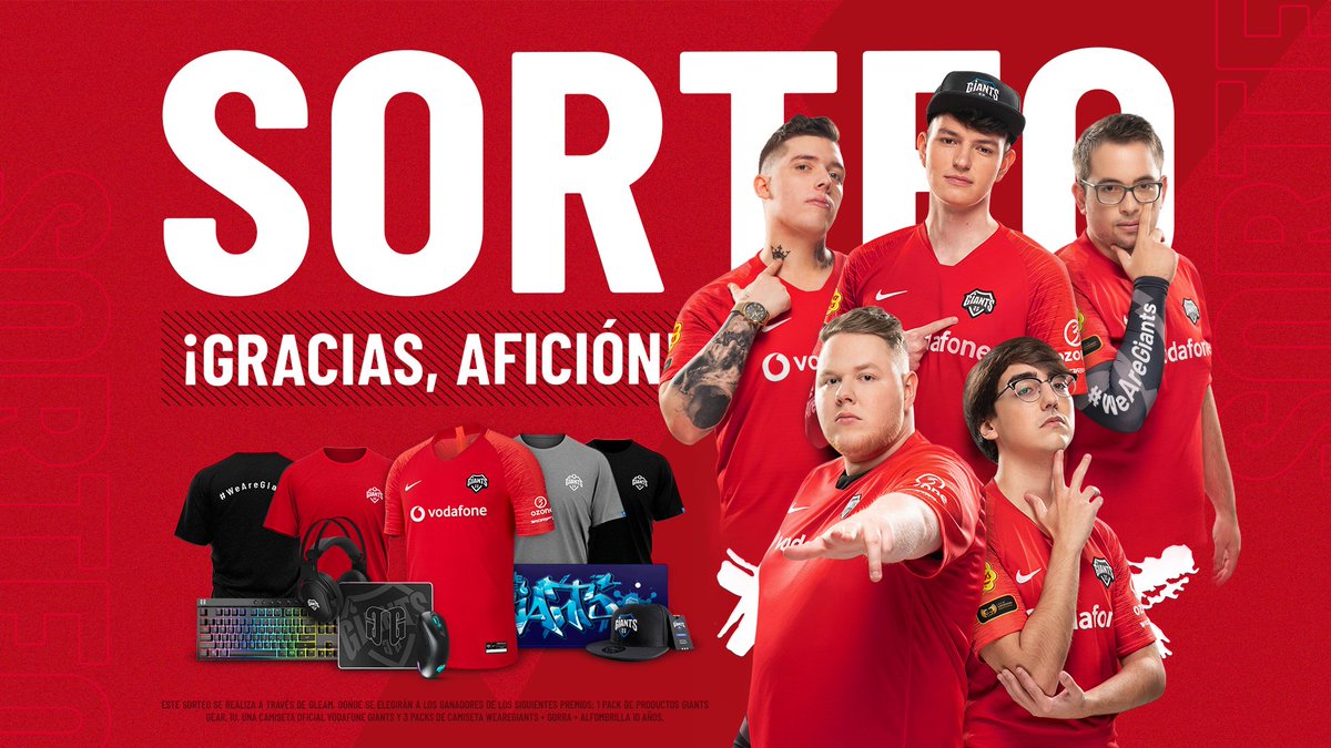 GIANTXGG's tweet image. ¡La mejor afición del mundo se merece un regalo!

Queremos devolver un poco del amor que hemos recibido esta temporada así que os traemos este sorteazo ❤️

¡Gracias, gigantes, y mucha suerte! 

➡️ gleam.io/competitions/b…

#WeAreGiants #VodafoneGiants