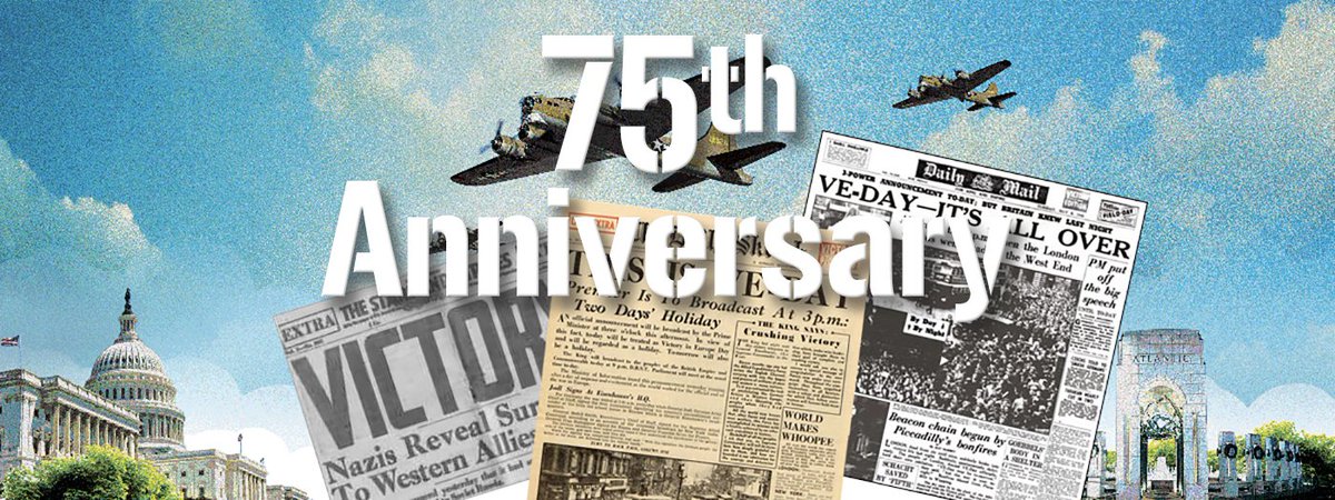 LiveAirShowTV's tweet photo. 75 yrs ago it was, "over, over there"! Watch a special program at 11:30amEDT TODAY at:  https://t.co/EKNT2Zqcif @WW2flyover @AOPA @icas_hq @We_love_aero @AirshowStuff #wwii #VEDay75 #war #anniversary #VictoryDay #VictoryInEuropeDay https://t.co/zDrtp1kzIL