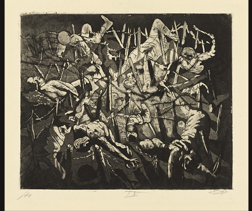 bja_samuel's tweet photo. Otto Dix was a painter and printmaker. His horrific experiences in the trenches inspired the anti-war art he created after 1920 a series of 50 drypoint and aquatint etchings described as "one of the finest and most unflinching depictions of war in western art".

#art #printmaking https://t.co/MpHPXbXsml
