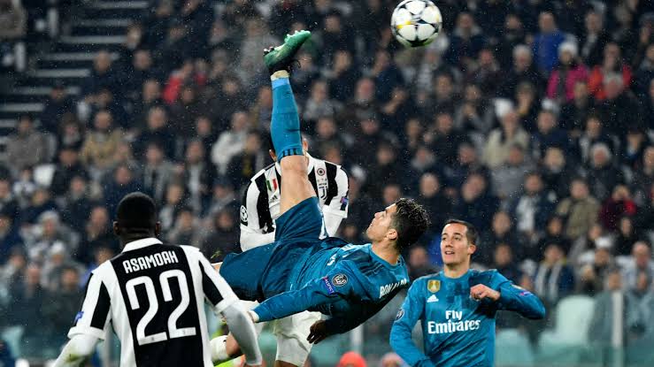 WHICH GOAL IS MORE BEAUTIFUL?- Zinedine Zidane's Volley- Robin Van Persie's Flying header- Oliver Giroud's Scorpion kick - Cristiano Ronaldo's Bicycle kick